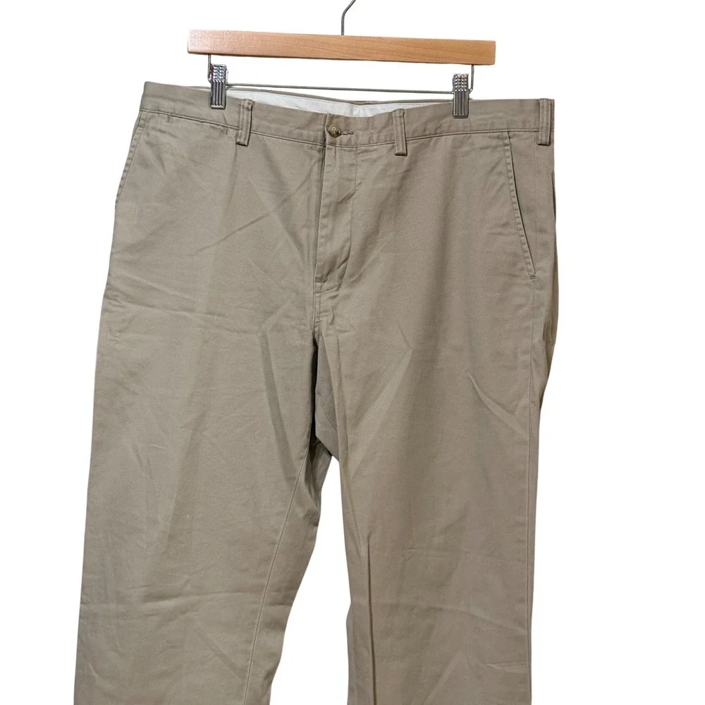 Polo Ralph Lauren Mens Classic Fit Chino Pants Tan Khaki Cotton Twill 36x32